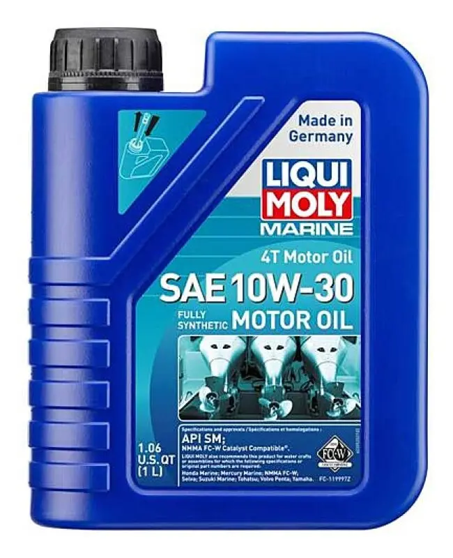 Liqui Moly 1L Marine 4T Motor Oil Sae 10W30 1