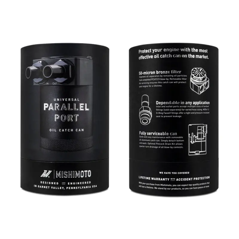 Mishimoto Parallel Port Universal Baffled Oil Catch Can 2