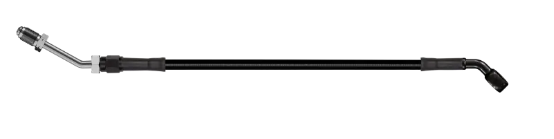 Goodridge 56In Universal Clutch Line W/Black Zinc Fittings & Black Hose - 45Deg Banjo W/M10 Fitting 1