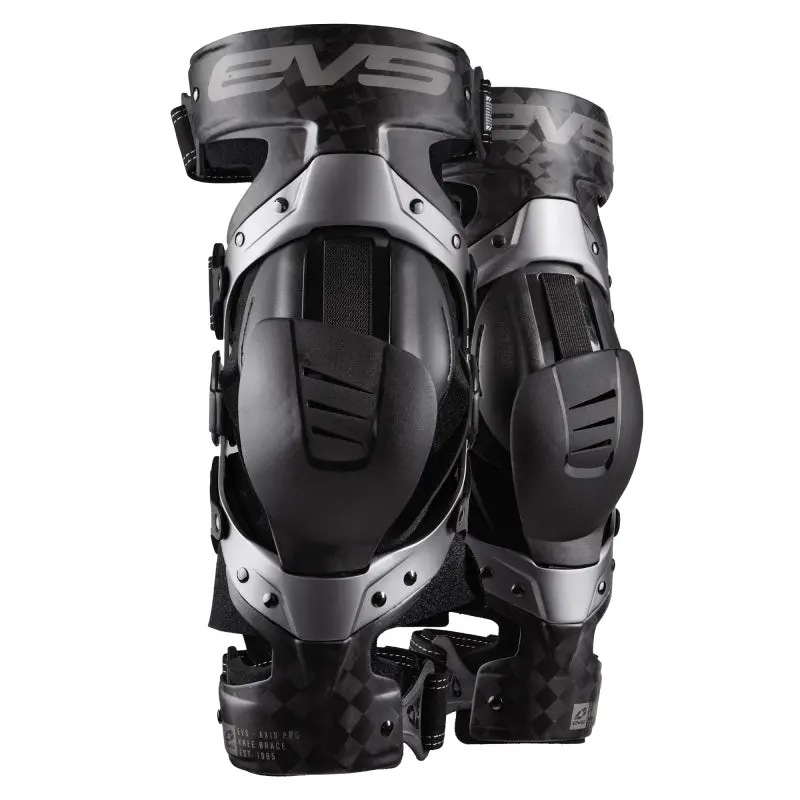 Evs Axis Pro Knee Brace Pair Black/Grey - Medium 1
