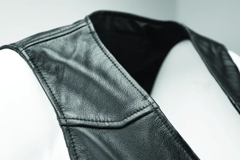 Kuryakyn Leather By River Road Plains Leather Vest Black Womens - Small 2