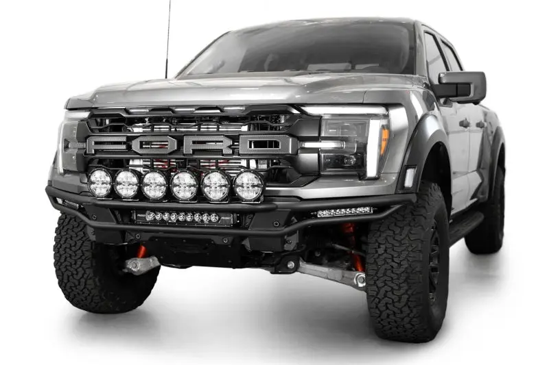 Addictive Desert Designs 2021-2024 Ford F-150 Raptor Race Series Front Bumper Light Hoop 2