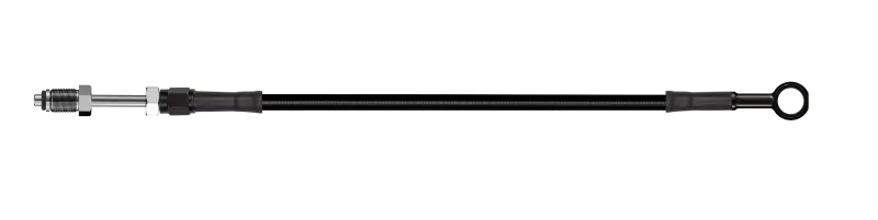 Goodridge 60In Universal Clutch Line W/Black Zinc Fittings & Black Hose - Straight Banjo 7/16 Unf 1