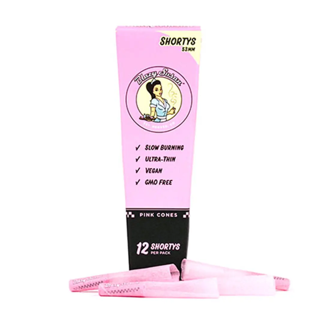 Blazy Susan Pink Paper Cones 2