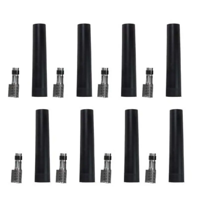 Moroso Ultra 40 Short Straight Ends Spark Plug Boot And Terminal Kit - Set Of 8 1