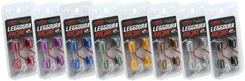 Project Kics Leggdura Racing Valve Cap Set Red 1