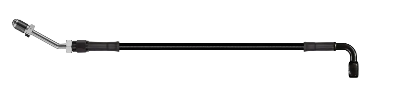 Goodridge 58In Universal Clutch Line W/Black Zinc Fittings & Black Hose - 90Deg Banjo W/M10 Fitting 1