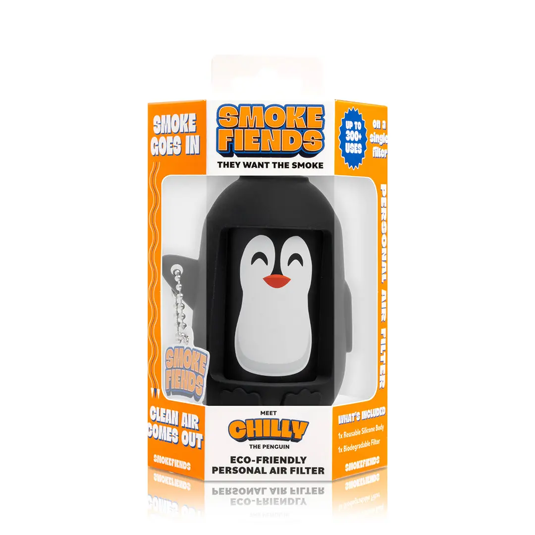 Smoke Fiends - Personal Air Filter Chilly The Penguin Themed Eco-Friendly 1