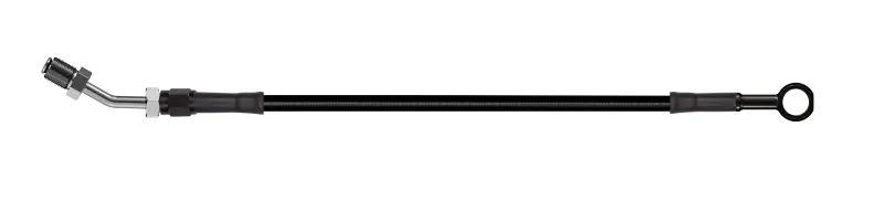 Goodridge 72In Universal Clutch Line W/Blk Zinc Fittings & Blk Hose - Straight Banjo W/An3 Fitting 1