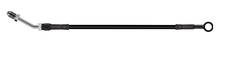 Goodridge 58In Universal Clutch Line W/Blk Zinc Fittings & Blk Hose - Straight Banjo W/M10 Fitting 1