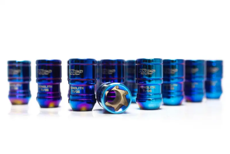 Project Kics 12X1.25 Monolith T1/06 Lug Nut Set - Ip Blue (20 Pcs) 1