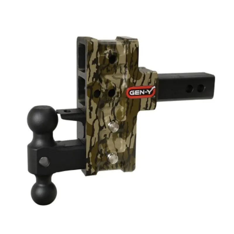 Gen-Y Mega Duty 2In Shank 5In Drop 2K Tw 16K Hitch W/Gh-051 Dual-Ball - Mossy Oak 1