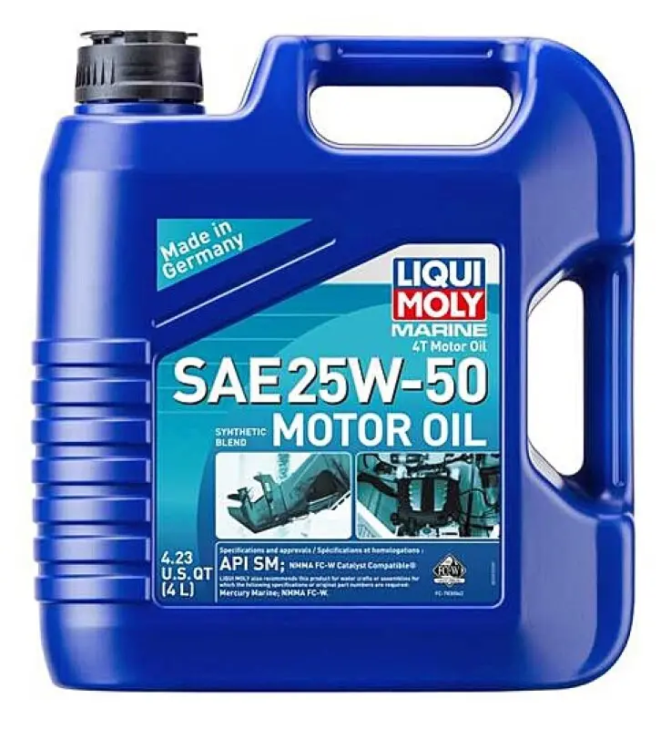 Liqui Moly 4L Marine 4T Motor Oil Sae 25W50 1