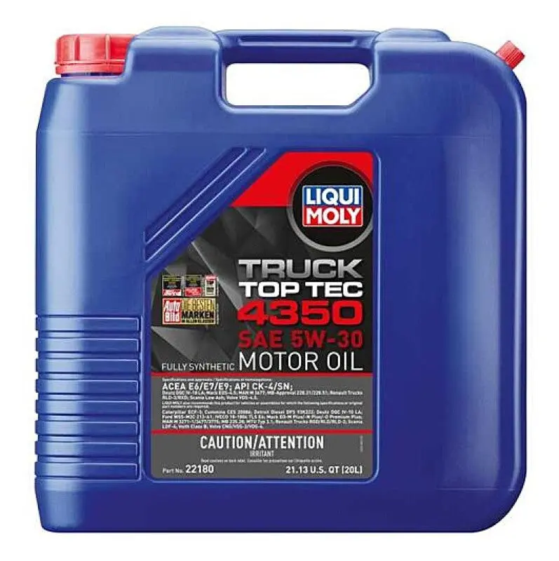 Liqui Moly 20L Top Tec Truck 4350 Motor Oil Sae 5W30 1