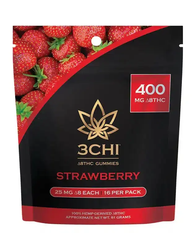 3Chi Delta 8 Strawberry Gummies 1