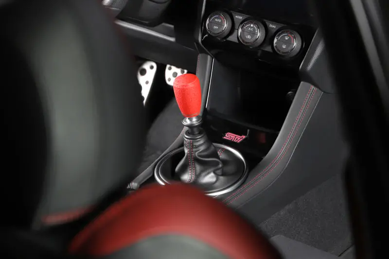 Grimmspeed Shift Knob Stainless Steel - Subaru 5 Speed And 6 Speed Manual Transmission - Red 2