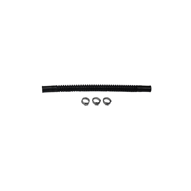 Deatschwerks Convoluted Tubing 200Mm Length X 8Mm Id Side 1 X 8Mm Id Side 2 - Black 1
