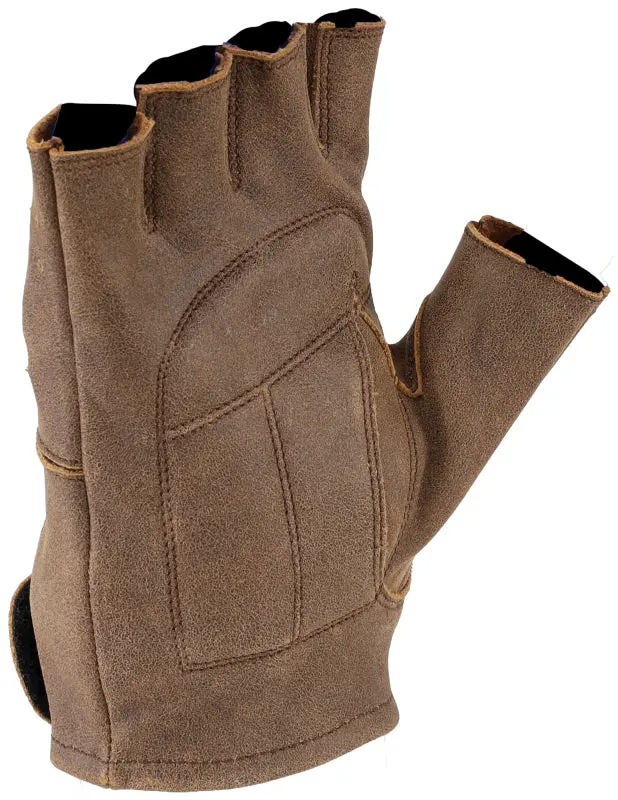 Kuryakyn Leather By River Road Buster Vintage Shorty Gloves Black - Xl 1