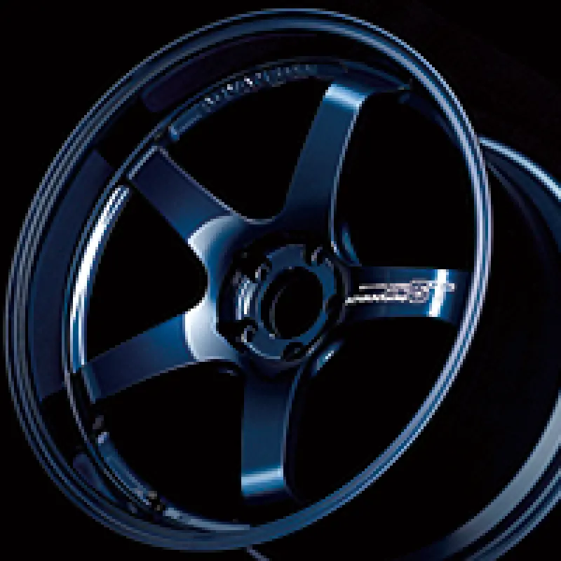 Advan Gt Premium Version 19X9.5 +22 5-112 Racing Titanium Blue Wheel 1