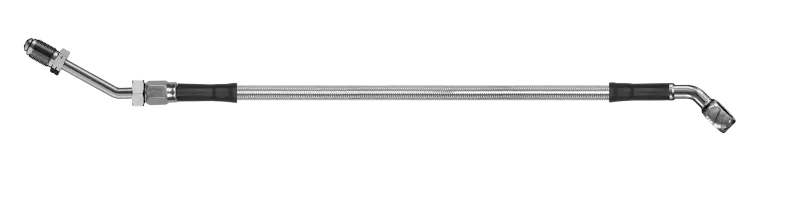 Goodridge 60In Universal Clutch Line W/Ss Fittings & Clear Hose - 45Deg Banjo W/M10 Fitting 1
