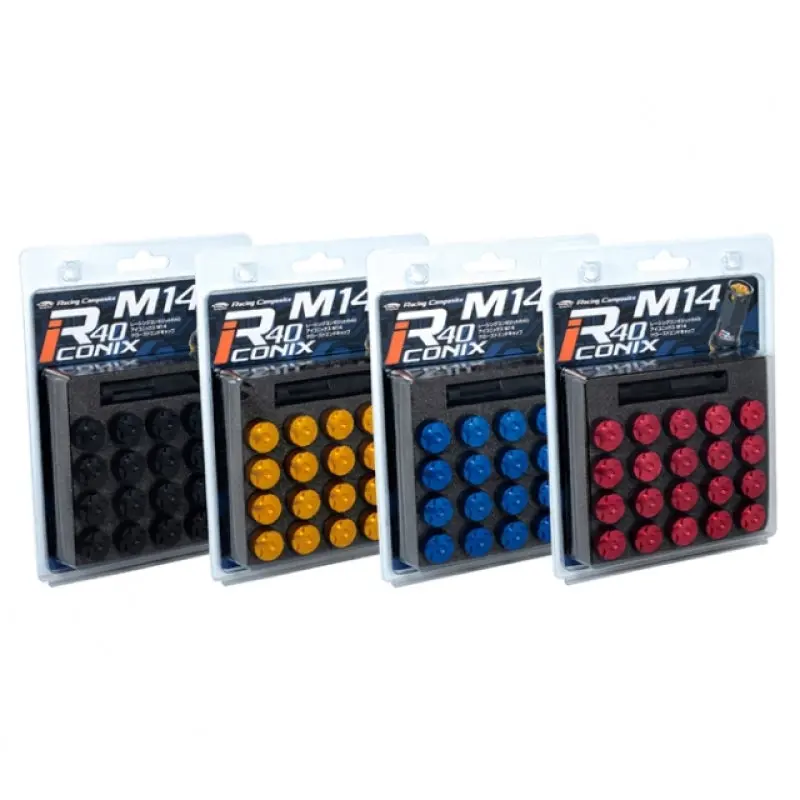 Project Kics R40 Iconix 14X1.50 Classical Lock & Lug Nuts 16+4 (Blue Cap) 1