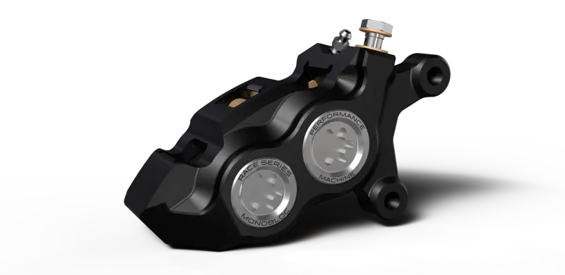 Performance Machine 08-23 Fl,18-24 M8 Softail,06-17 Vrod 137X4b Rce Series Monobloc Caliper Right Bk 1