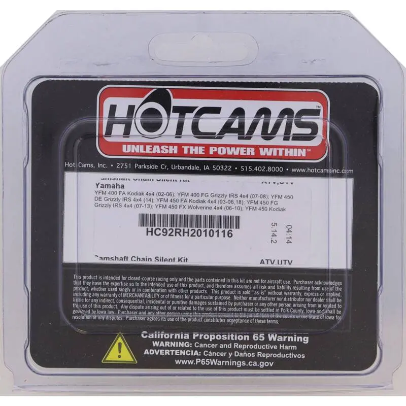 Hot Cams 02-06 Yfm 400 Fa Kodiak 4X4 Camshaft Chain Silent Kit 1