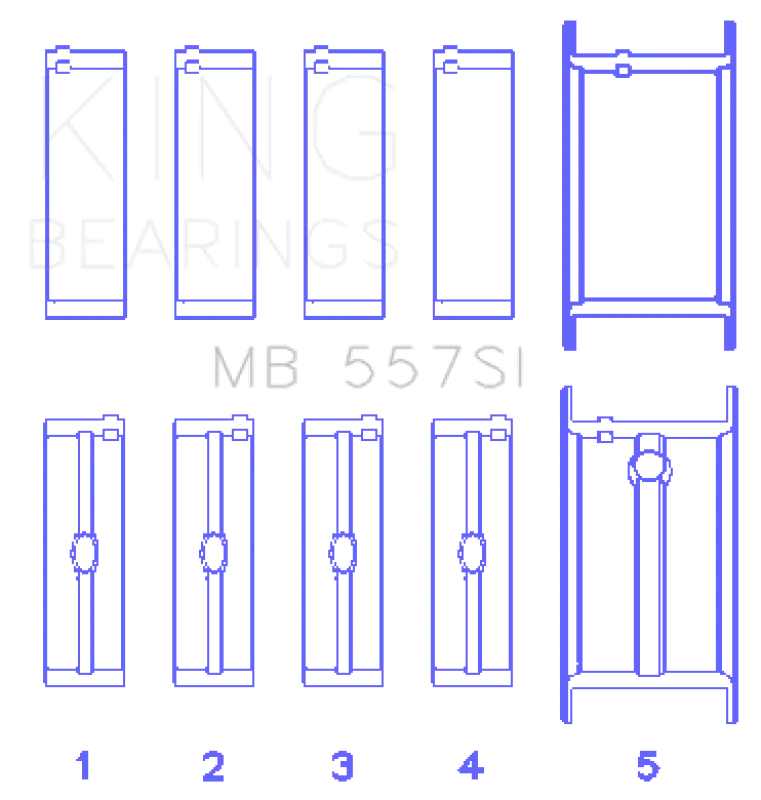 King Engine Bearings For General Motors 262/267/302/307/327/350 1
