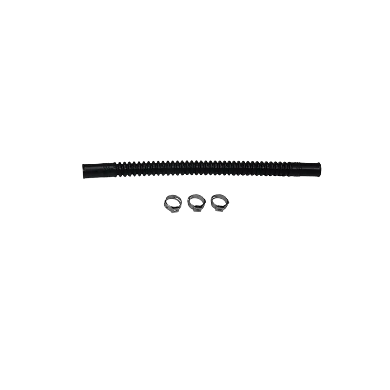 Deatschwerks Convoluted Tubing 200Mm Length X 10Mm Id Side 1 X 10Mm Id Side 2 - Black 1