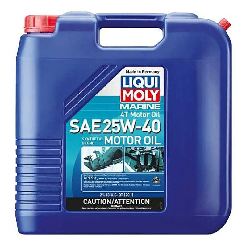 Liqui Moly 20L Marine 4T Motor Oil Sae 25W40 1