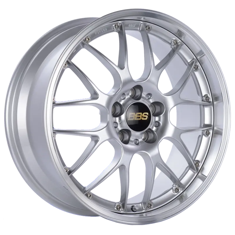 Bbs Rs-Gt 18X8.5 5X112 Et32 Pfs Diamond Silver Center Diamond-Cut Rim Wheel - Pfs/Clip Req 1