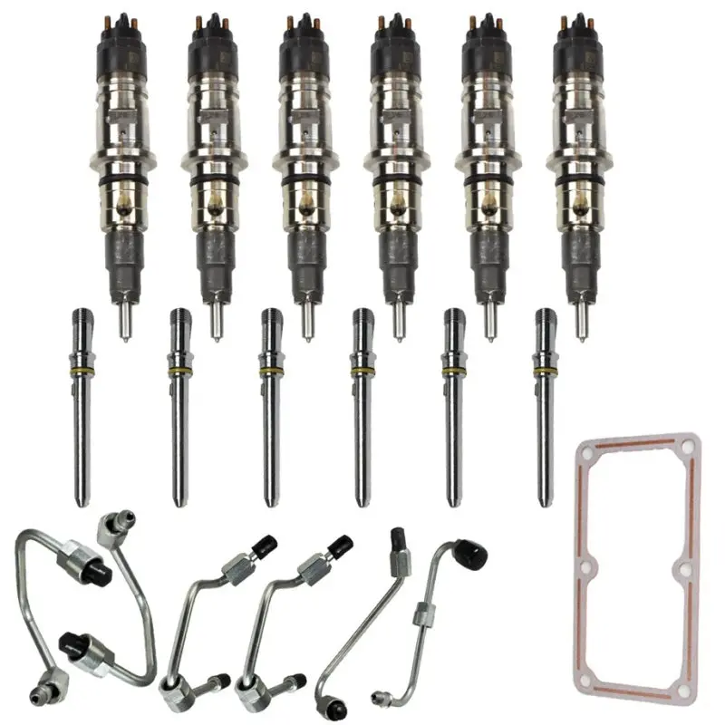 Industrial Injection 13-18 Dodge Ram 6.7L Injector Pack W/ Connecting Tubes & Fuel Lines 1