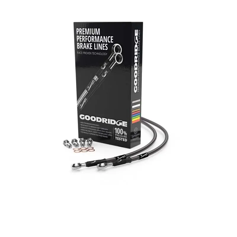 Goodridge 20-23 Kawasaki Z900/Se Abs Carbon Rear Ss Brake Lines 1