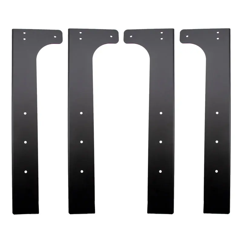 Wehrli Modular Steel Work Bench Leg Kit 40In Tall X .120In Thick - Flat Black 1