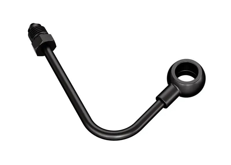 Goodridge 11-17 Harley Davidson Softail Models Front Abs Banjo Adaptor - Black 1