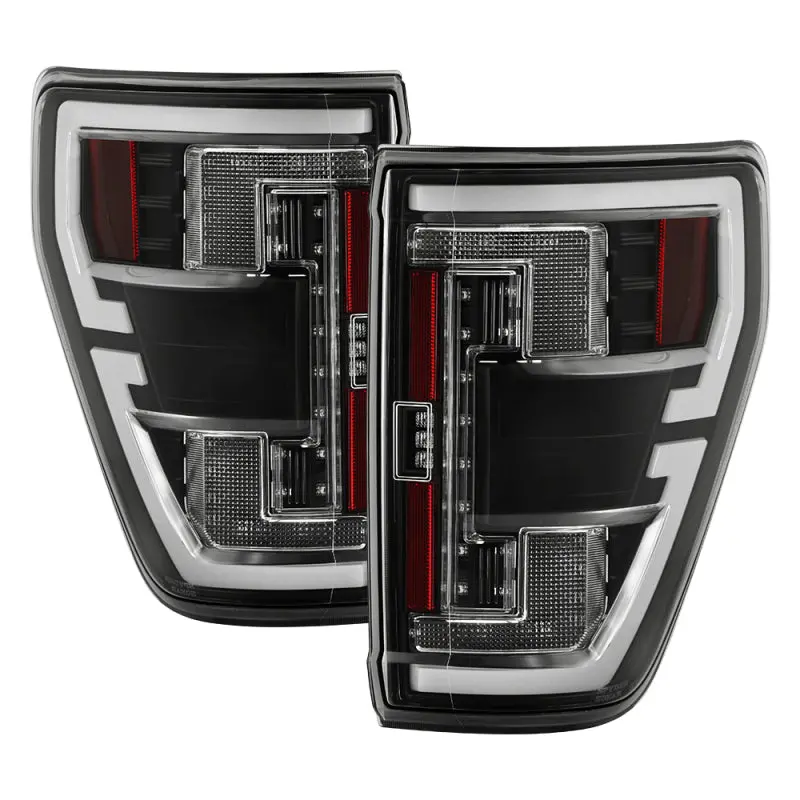 Spyder 21-23 Ford F150 (Halogen W/ Blind Spot) Full Led Tail Lights - Black (Alt-Yd-Ff15021halbs-Bk) 1