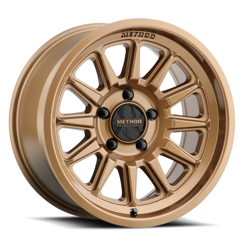 Method Mr323 17X9 5X114.3 Bp -38 Offset 3.47In Bs 83Mm Bore Gloss Bronze Wheel 1