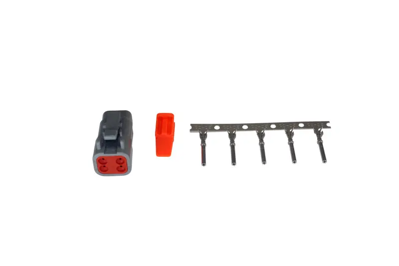 Aem Dtm Style 4-Way Receptacle Connector Kit With 5 Female Pins 1