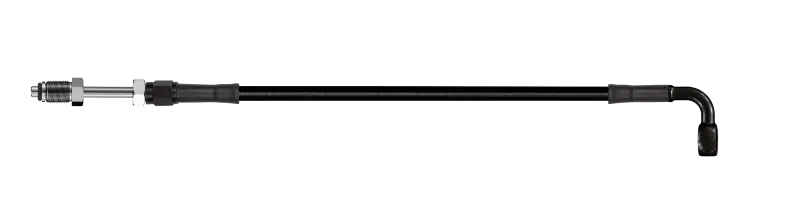 Goodridge 68In Universal Clutch Line W/Blk Zinc Fitting & Blk Hose - 90Deg Banjo W/Straight 7/16 Unf 1