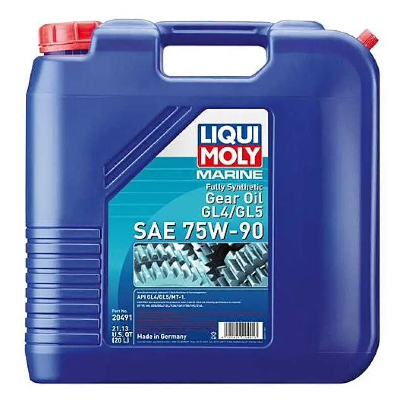 Liqui Moly 20L Marine Fully Synthetic Gear Oil (Gl4/Gl5) Sae 75W90 1