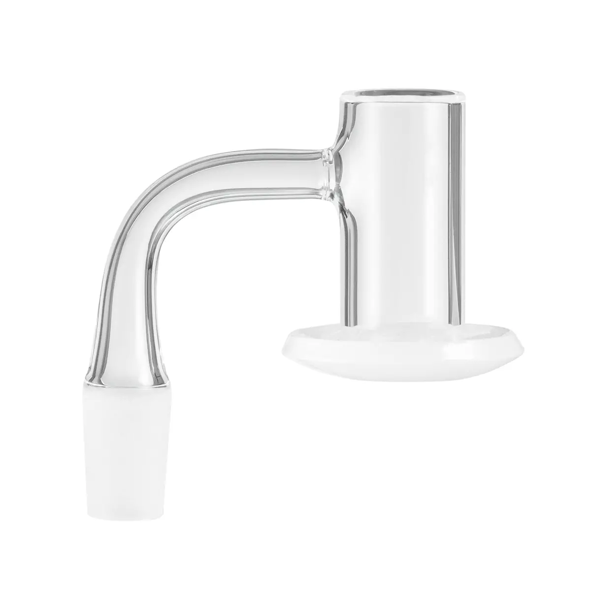 Terp Slurper Beveled Edge Opaque Bottom Quartz Banger | Fully Welded High Airflow | 14Mm Male Joint | 38Mm Od | 2Mm Thickness 1