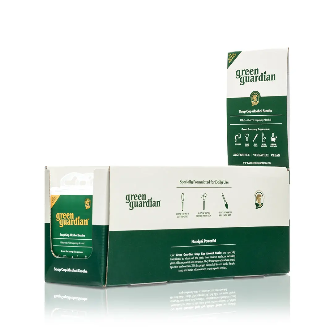 Green Guardian Snap Cap Alcohol Swabs 2