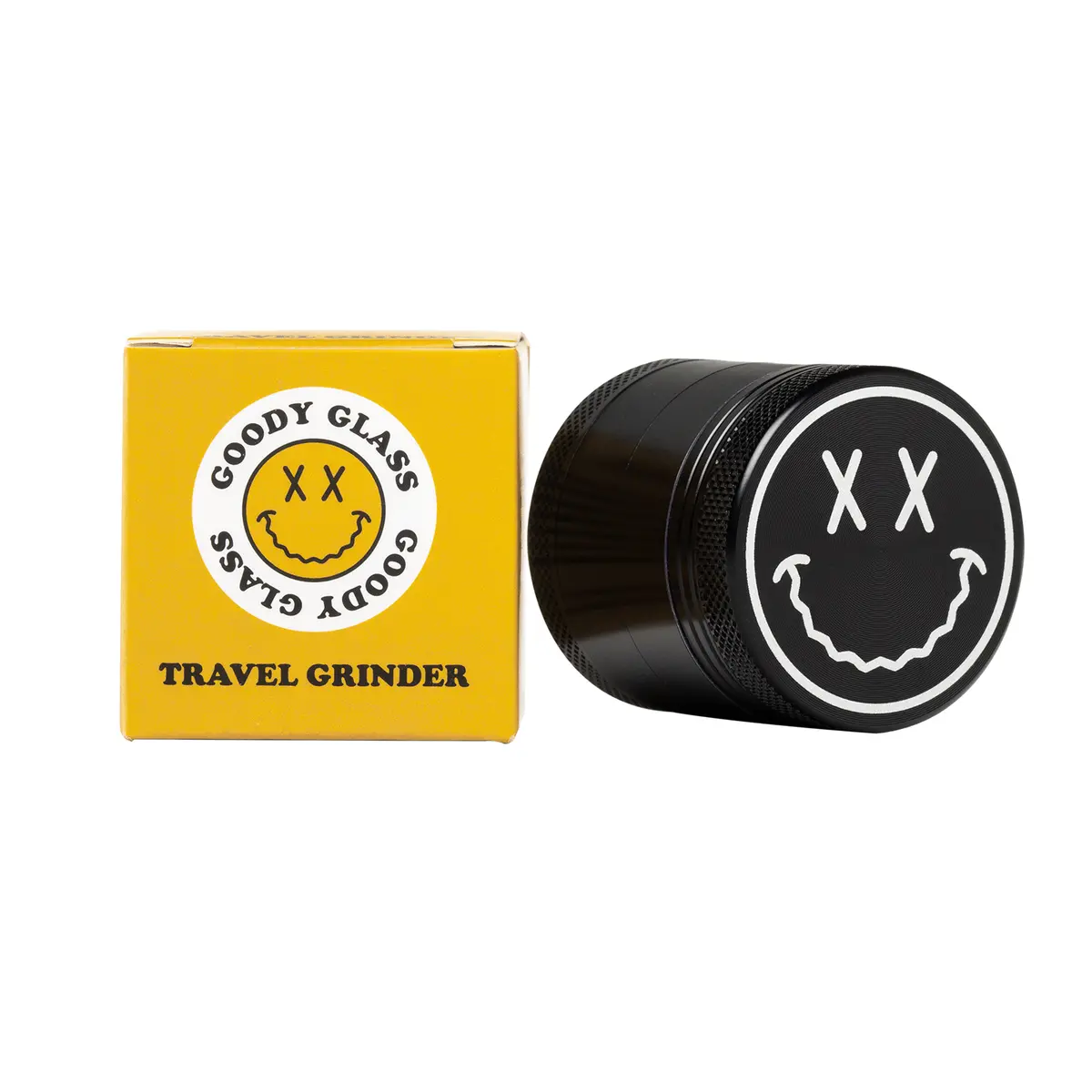 Goody Glass Big Face Aluminum Herb Grinder - Travel Size 1