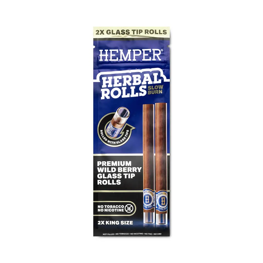 Glass-Tipped Herbal Rolls - Wild Berry 1