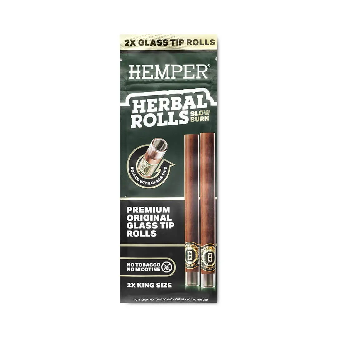 Glass-Tipped Herbal Rolls - Natural 1