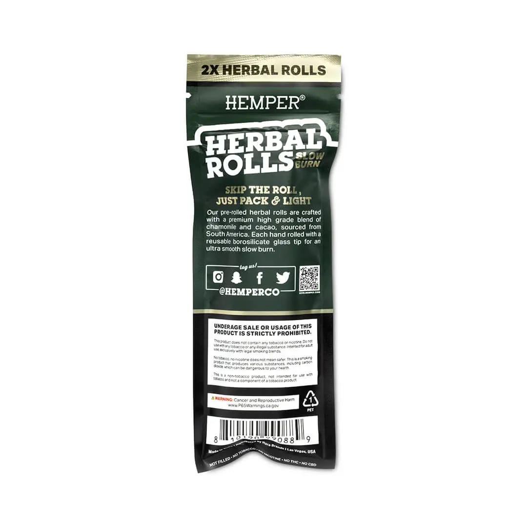 Glass-Tipped Herbal Rolls - Natural 2