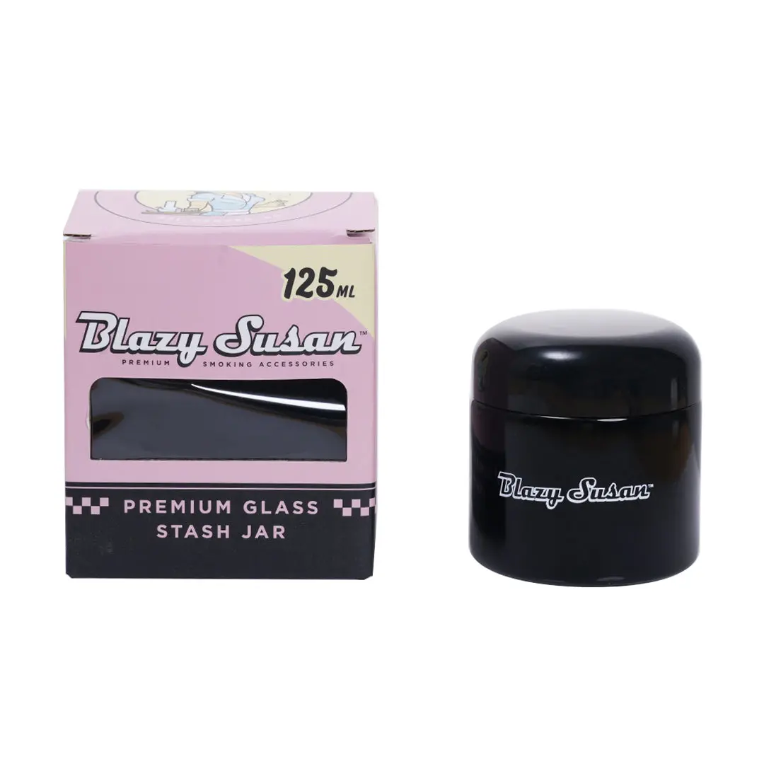 Blazy Susan Glass Stash Jar 1