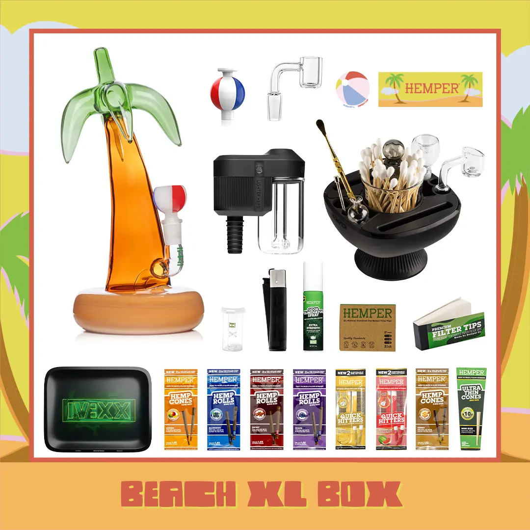 Beach Palm Tree Xl Bong Box 1