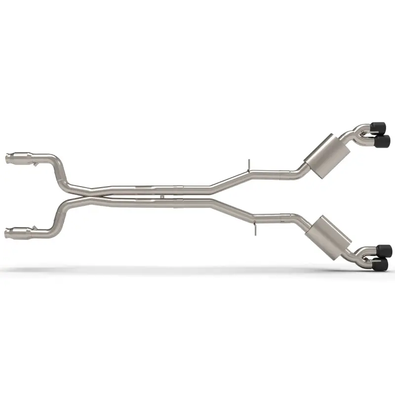 Kooks 2016+ Chevrolet Camaro Ss Lt1 6.2L 3In Exhaust W/ Catted X-Pipe 4In Black Slash Cut Quad Tips 2
