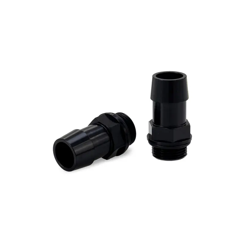 Mishimoto 2Pcs. M20x1.5 3/4In Aluminum Catch Can Fitting - Black 1